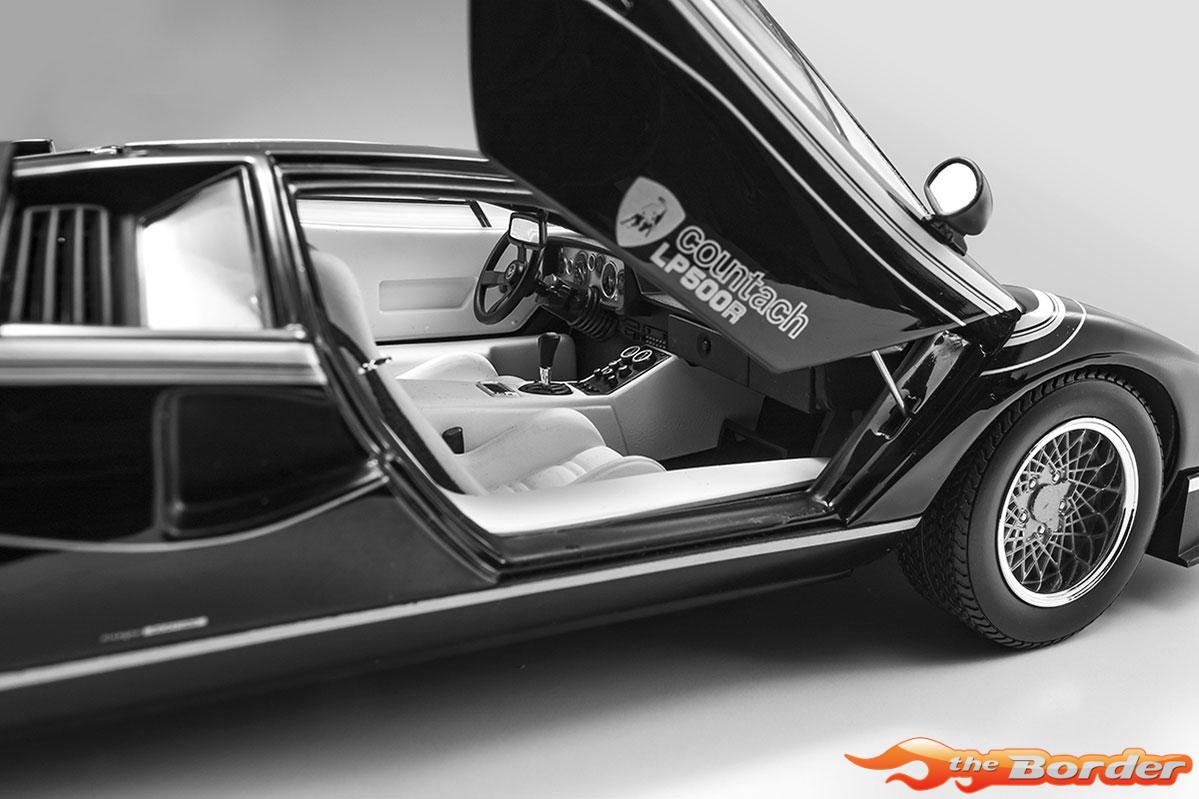 Kyosho 1/18 Lamborghini Countach LP500R Black-White 8320C - Afbeelding 5