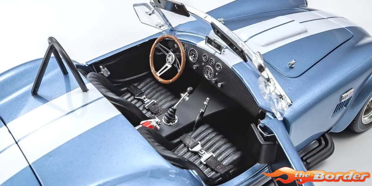 Kyosho 1/18 Shelby Cobra 427 S/C Spider 1962 Light Blue-White KS08047SBL - Afbeelding 10