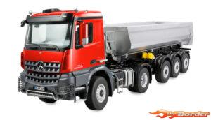 Amewi Mercedes-Benz Arocs 4x4 LKW + Trailer (Metaal 1/14 Elektrisch) 22695