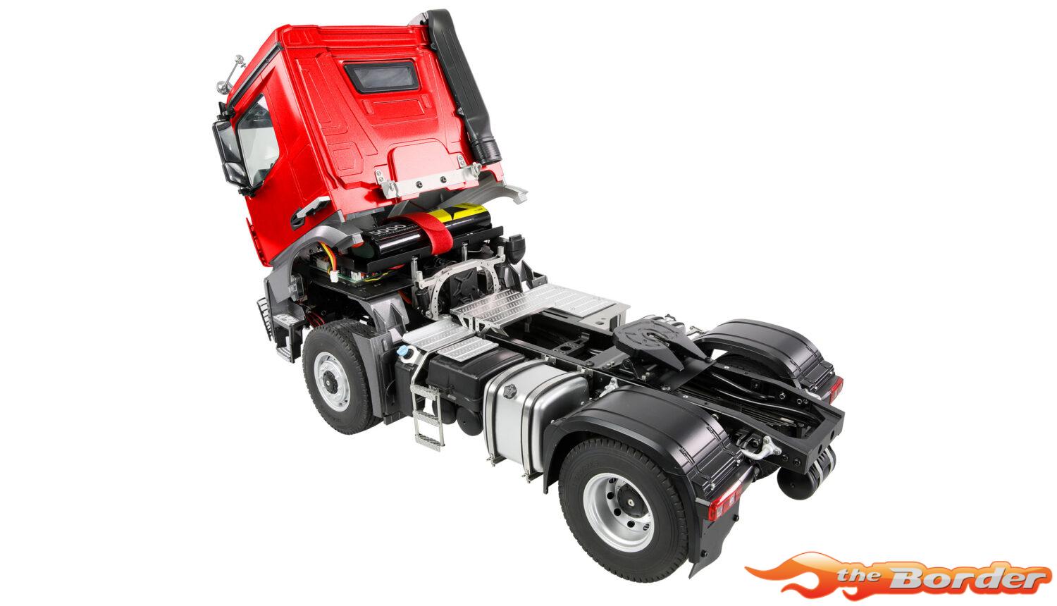 Amewi Mercedes-Benz Arocs 4x4 LKW + Trailer (Metaal 1/14 Elektrisch) 22695 - Afbeelding 3