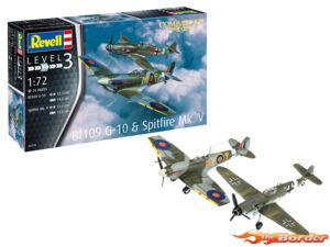Revell Combat Set Messerschmitt Bf109G-10 & Spitfire Mk.V 03710