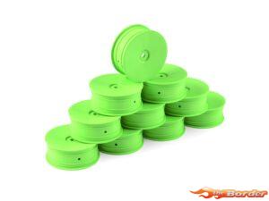 Hudy 1/10 Off-Road Wheel - 2WD – Front – Green (10) 803211-G