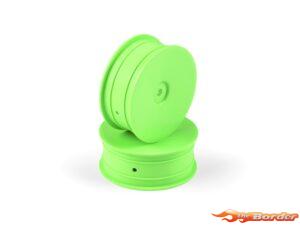 Hudy 1/10 Off-Road Wheel - 2WD – Front – Green (2) 803210-G