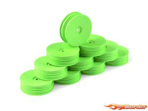 Hudy 1/10 Off-Road Wheel - 2WD – Front – Narrow – Green (10) 803221-G