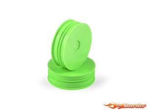 Hudy 1/10 Off-Road Wheel - 2WD – Front – Narrow – Green (2) 803220-G