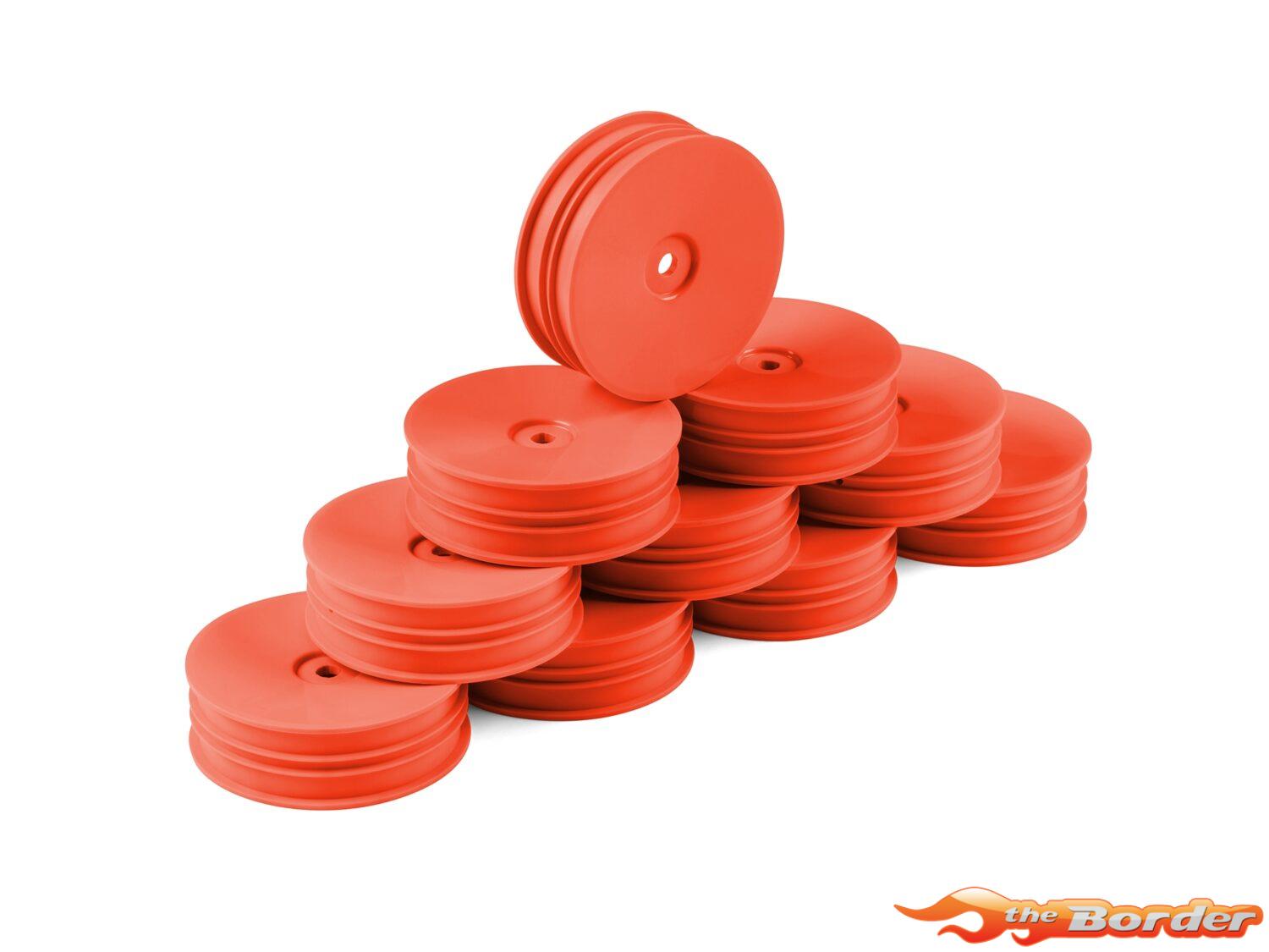 Hudy 1/10 Off-Road Wheel - 2WD – Front – Narrow – Orange (10) 803221-O