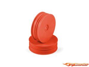 Hudy 1/10 Off-Road Wheel - 2WD – Front – Narrow – Orange (2) 803220-O