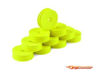 Hudy 1/10 Off-Road Wheel - 2WD – Front – Narrow – Yellow (10) 803221-Y
