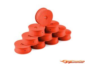 Hudy 1/10 Off-Road Wheel - 2WD – Front – Orange (10) 803211-O