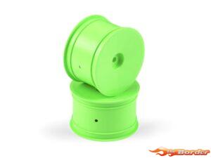 Hudy 1/10 Off-Road Wheel - 2WD/4WD – Rear – Green (2) 803240-G