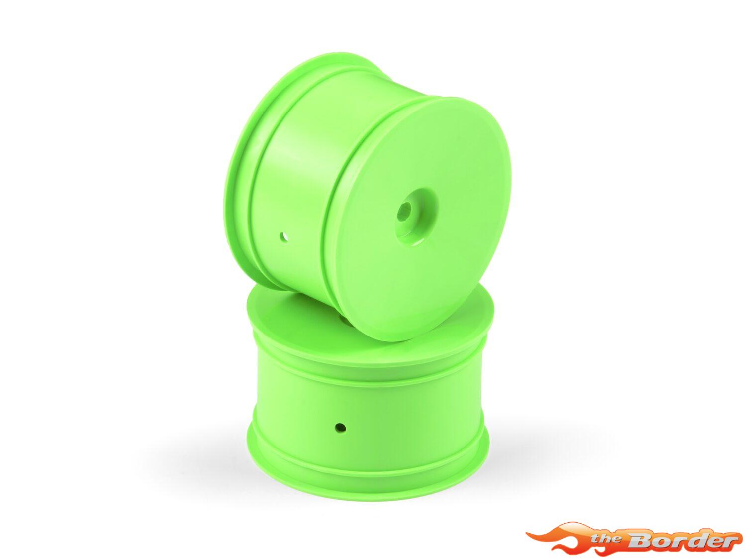 Hudy 1/10 Off-Road Wheel - 2WD/4WD – Rear – Green (2) 803240-G