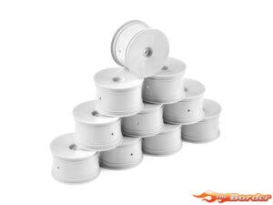 Hudy 1/10 Off-Road Wheel - 2WD/4WD – Rear – White (10) 803241