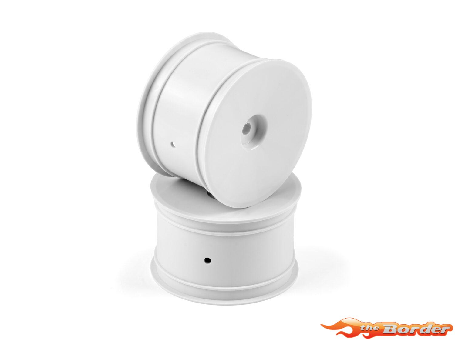Hudy 1/10 Off-Road Wheel - 2WD/4WD – Rear – White (2) 803240
