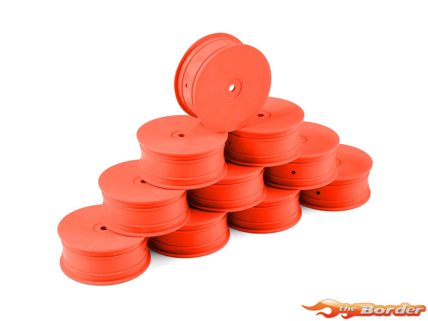 Hudy 1/10 Off-Road Wheel - 4WD – Front – Orange (10) 803231-O