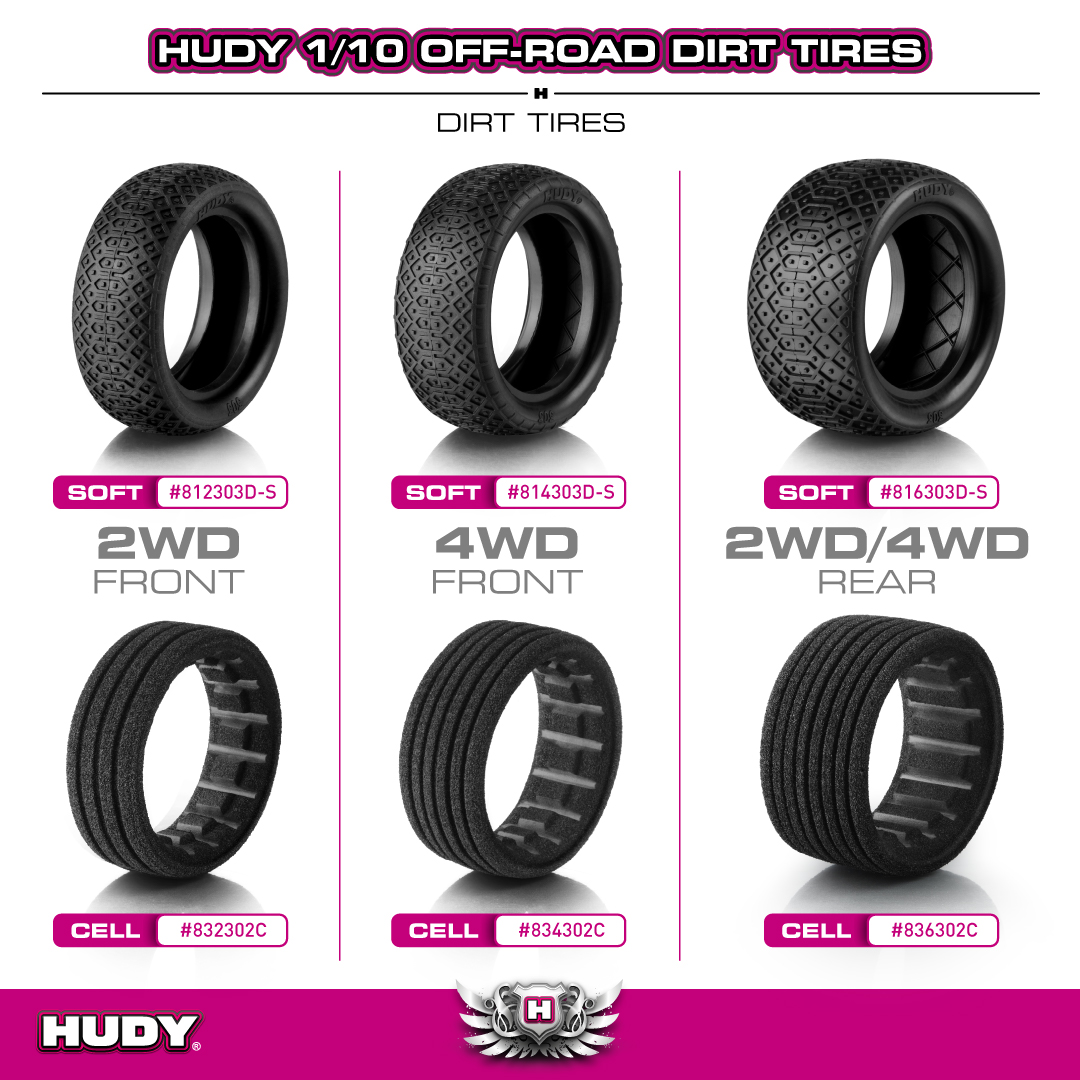 Hudy 1/10 Off-Road Insert 4WD Front - Cell - Black (2) 834302C - Afbeelding 3