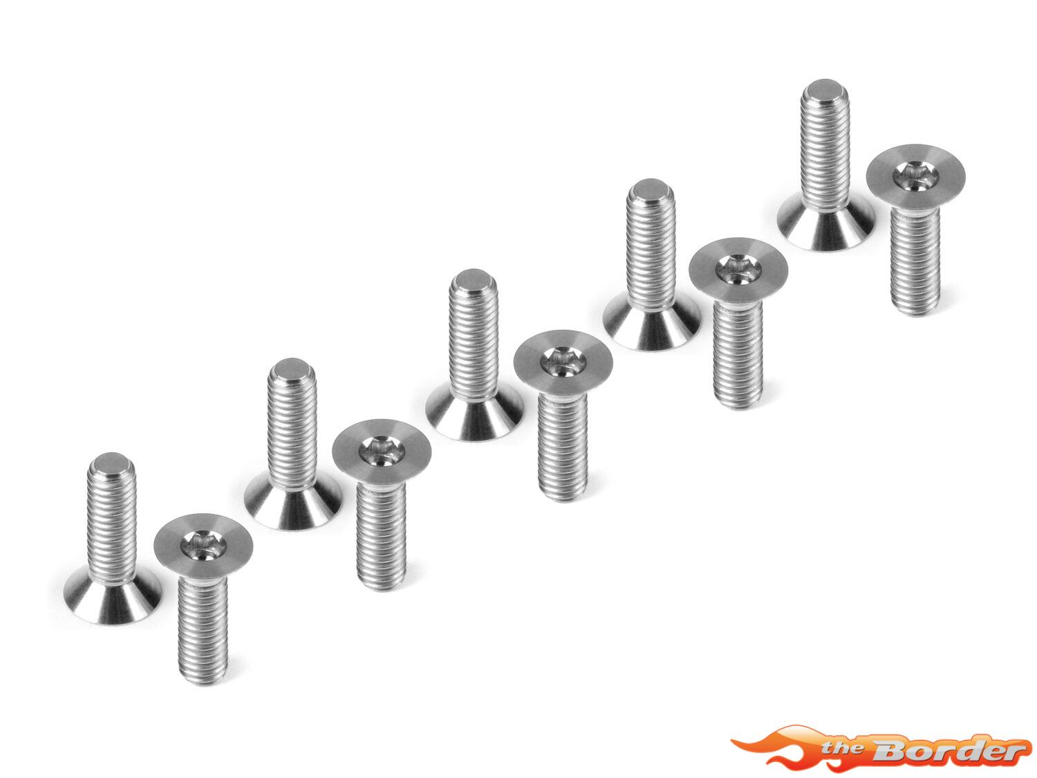 Hudy Titanium Flat Head Screw M3x10 (10) 903310-T