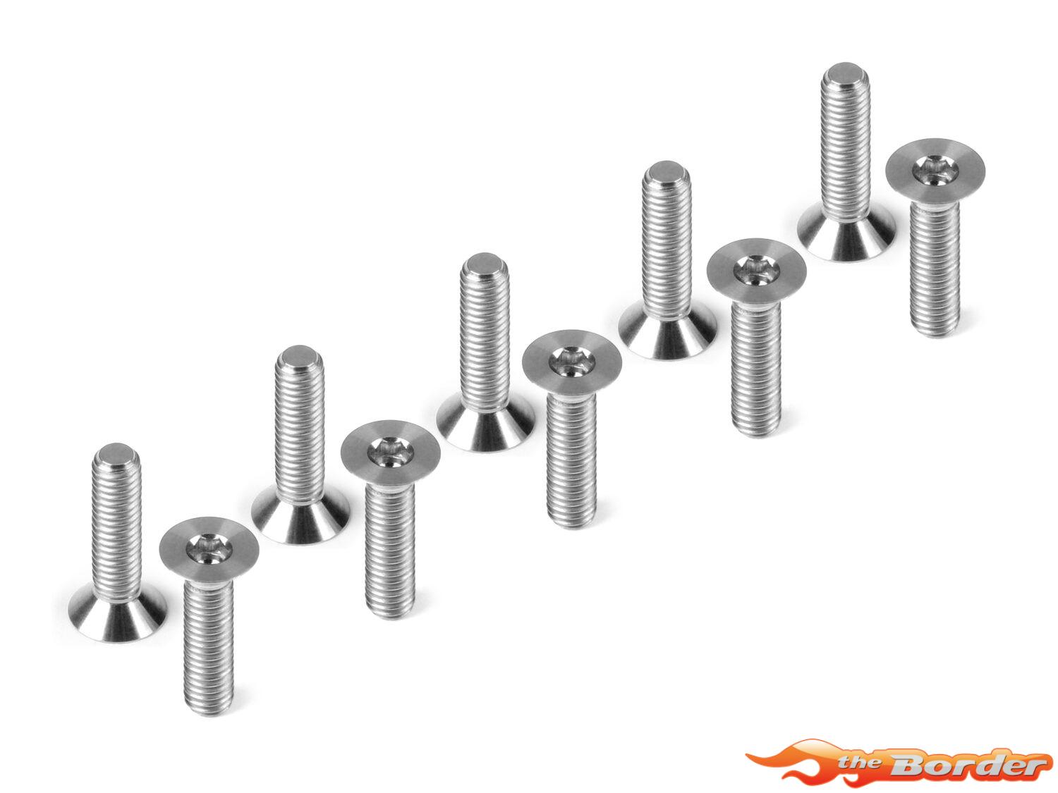 Hudy Titanium Flat Head Screw M3x12 (10) 903312-T