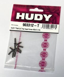 Hudy Titanium Flat Head Screw M3x12 (10) 903312-T