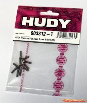 Hudy Titanium Flat Head Screw M3x12 (10) 903312-T