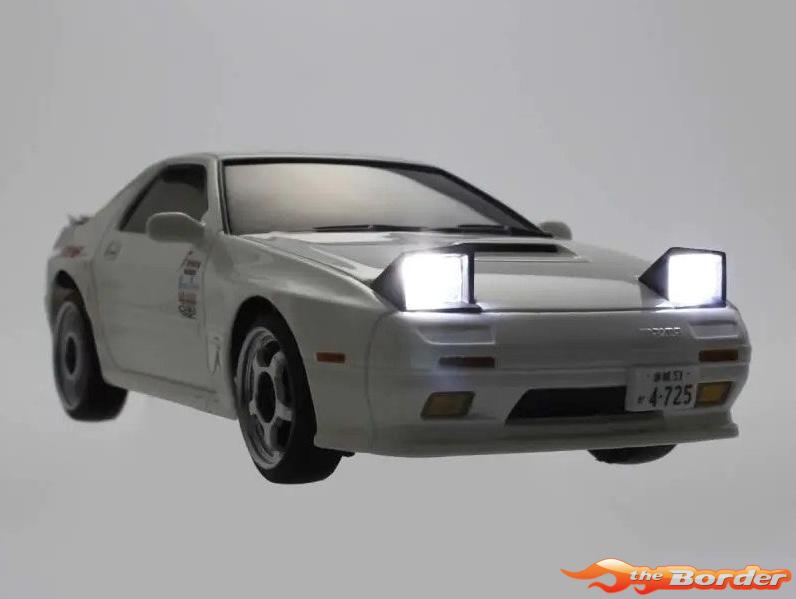 Kyosho First Mini-Z 1/28 Mazda Savanna RX-7 FC3S White Initial-D 66602A - Afbeelding 4