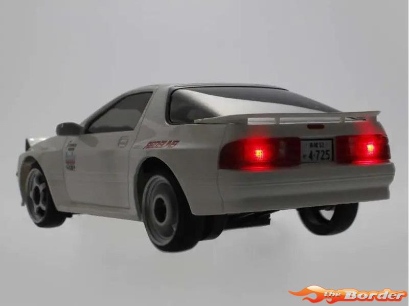 Kyosho First Mini-Z 1/28 Mazda Savanna RX-7 FC3S White Initial-D 66602A - Afbeelding 5