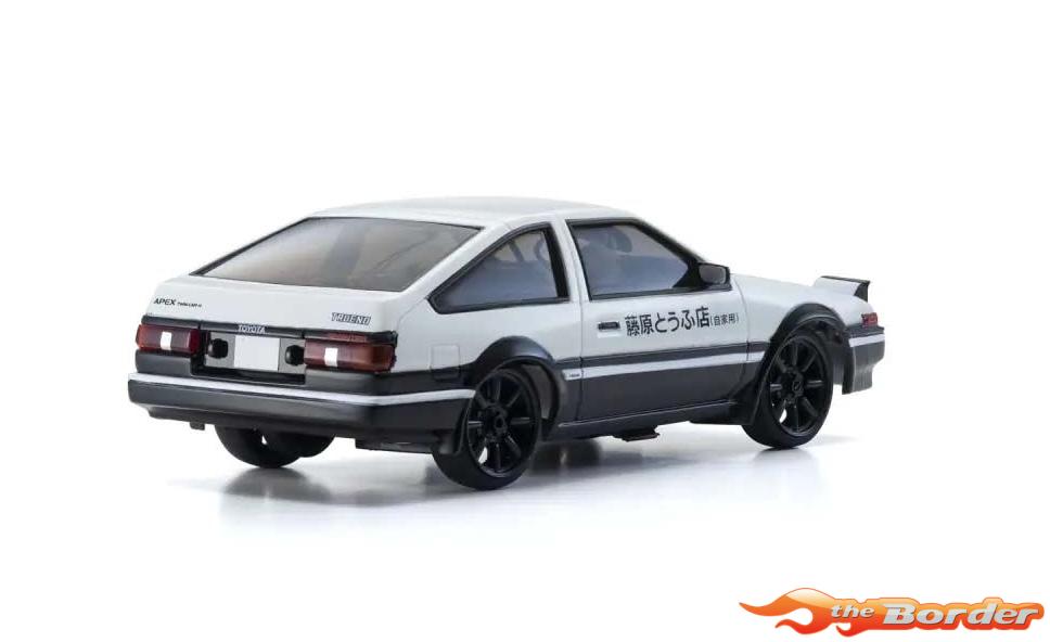 Kyosho First Mini-Z 1/28 Toyota Initial-D Sprinter Trueno AE86 White 66617A - Afbeelding 4