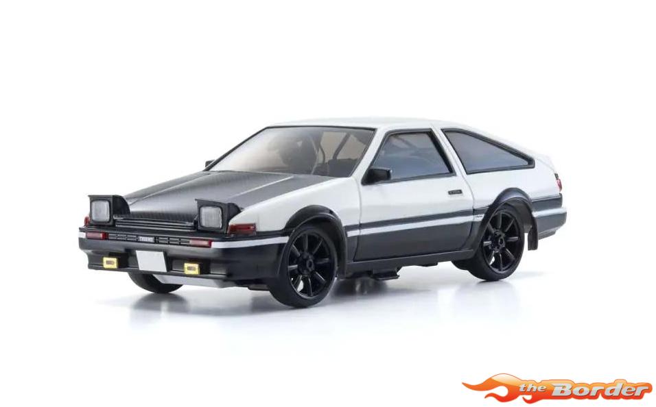 Kyosho First Mini-Z 1/28 Toyota Initial-D Sprinter Trueno AE86 White 66617A - Afbeelding 3