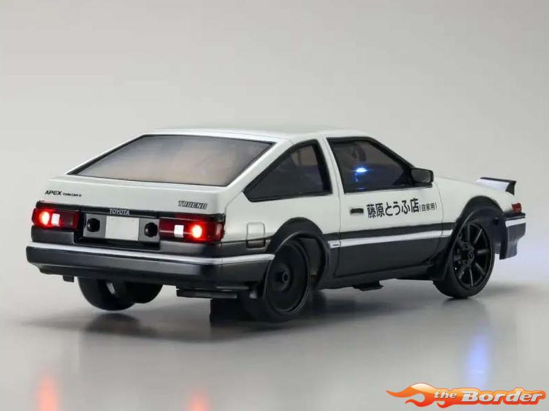 Kyosho First Mini-Z 1/28 Toyota Initial-D Sprinter Trueno AE86 White 66617A - Afbeelding 7