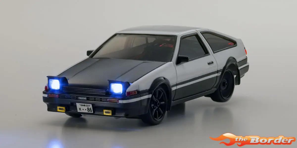 Kyosho First Mini-Z 1/28 Toyota Sprinter Trueno AE86 White 66612A - Afbeelding 8