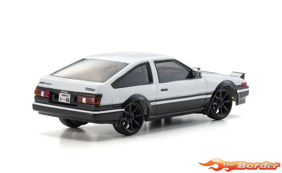 Kyosho First Mini-Z 1/28 Toyota Sprinter Trueno AE86 White 66612A - Afbeelding 4