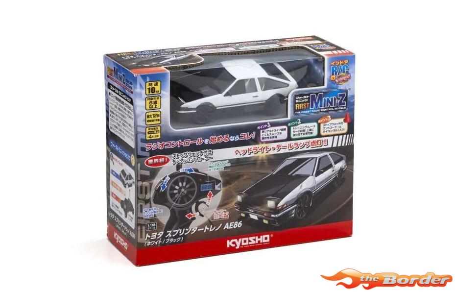 Kyosho First Mini-Z 1/28 Toyota Sprinter Trueno AE86 White 66612A - Afbeelding 7