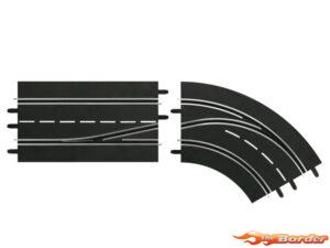 Carrera Digitaal Rijbaan Wissel Bocht Rechts 30364