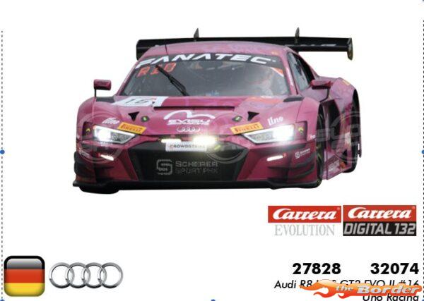 Carrera 132 Digital Audi R8 LMS GT3 Evo II Uno Racing Team No.16 32074