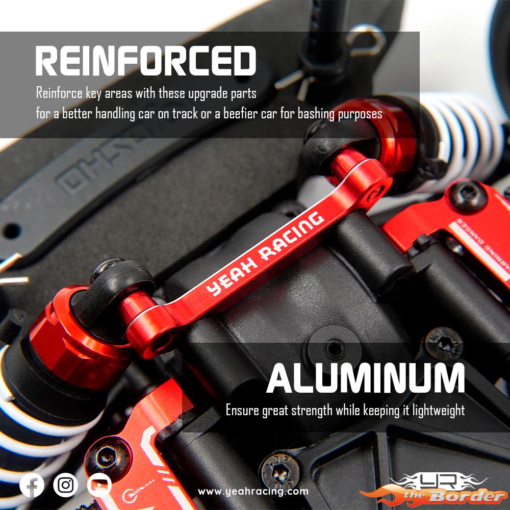 Yeah Racing Alum. Front Shock Tower for Fazer MK2 KYFZ-001RD - Afbeelding 4