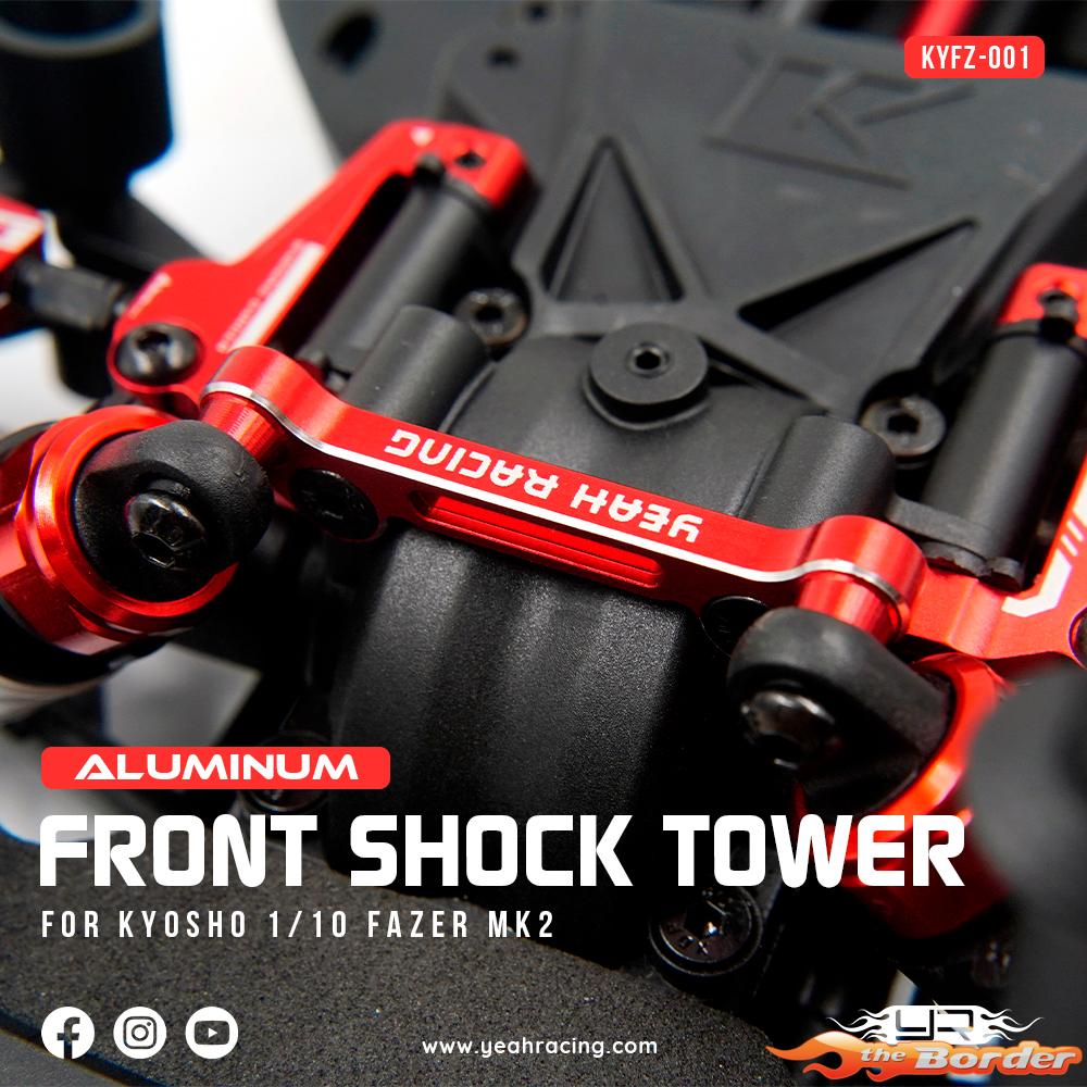 Yeah Racing Alum. Front Shock Tower for Fazer MK2 KYFZ-001RD - Afbeelding 5