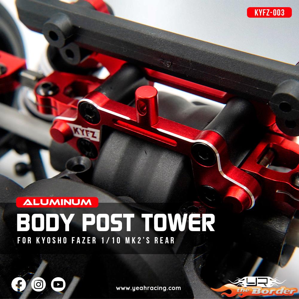 Yeah Racing Alum. Rear Body Post Tower for Fazer MK2 KYFZ-003RD - Afbeelding 2