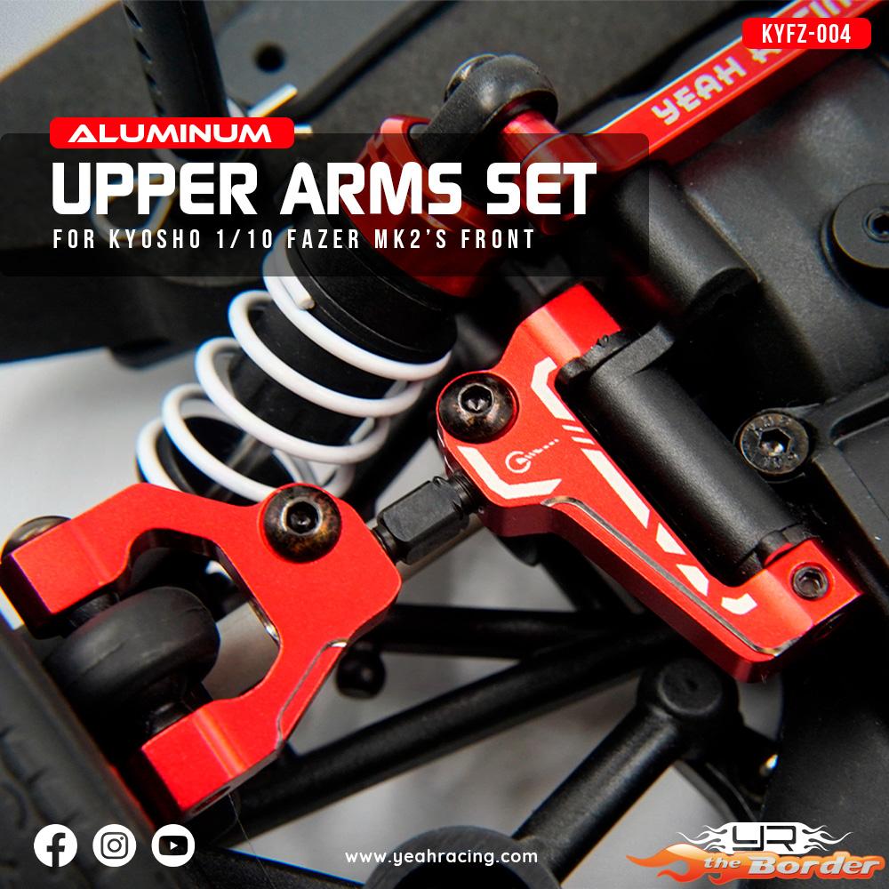 Yeah Racing Alum. Front Upper Arms Set for Fazer MK2 KYFZ-004RD - Afbeelding 3