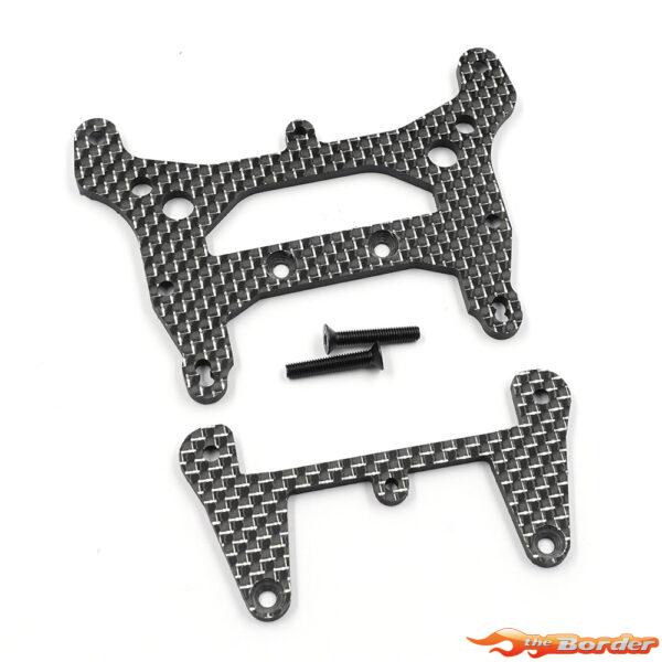 Yeah Racing Carbon Front & Rear Shock Tower Optima Mid Pro KYOP-028BK/S