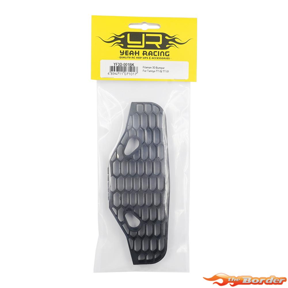 Yeah Racing 3D Bumper For Tamiya TT-02 & TT-01 YF3D-001BK - Afbeelding 3