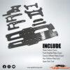 Yeah Racing Carbon UpGrade Set Kyosho Optima Pro KYOP-S03BK/S - Afbeelding 12