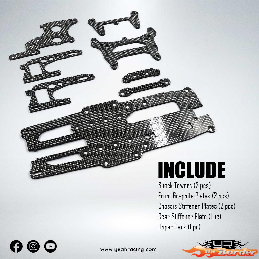 Yeah Racing Carbon UpGrade Set Kyosho Optima Pro KYOP-S03BK/S - Afbeelding 12