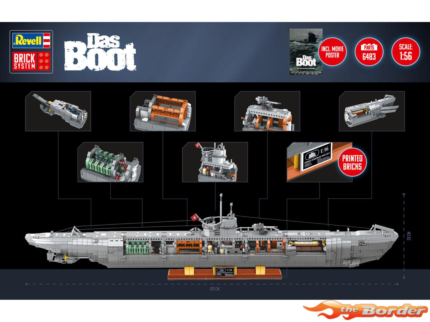 Revell U-Boot "Das Boot" Brick System 6483 Steentjes 00960 - Afbeelding 4