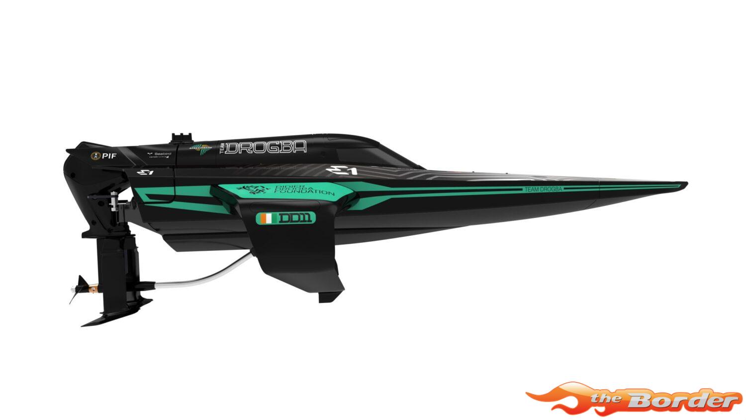 Joysway E1 RaceBird 545mm RTR Hydrofoil Boat Team DROGBA JW8608DROGBA - Afbeelding 3