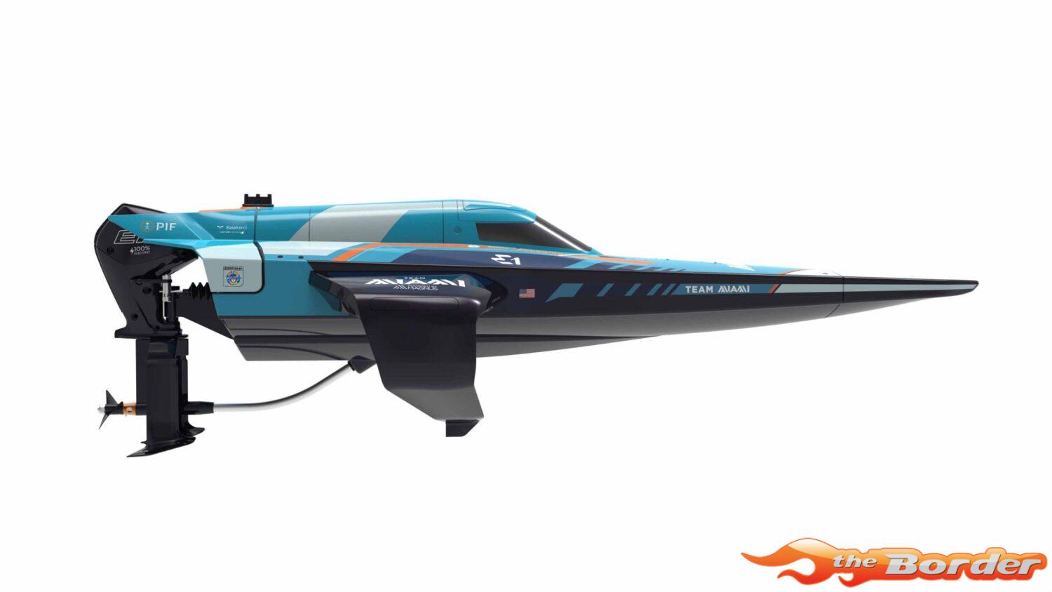 Joysway E1 RaceBird 545mm RTR Hydrofoil Boat Team MIAMI JW8608MIAMI - Afbeelding 2
