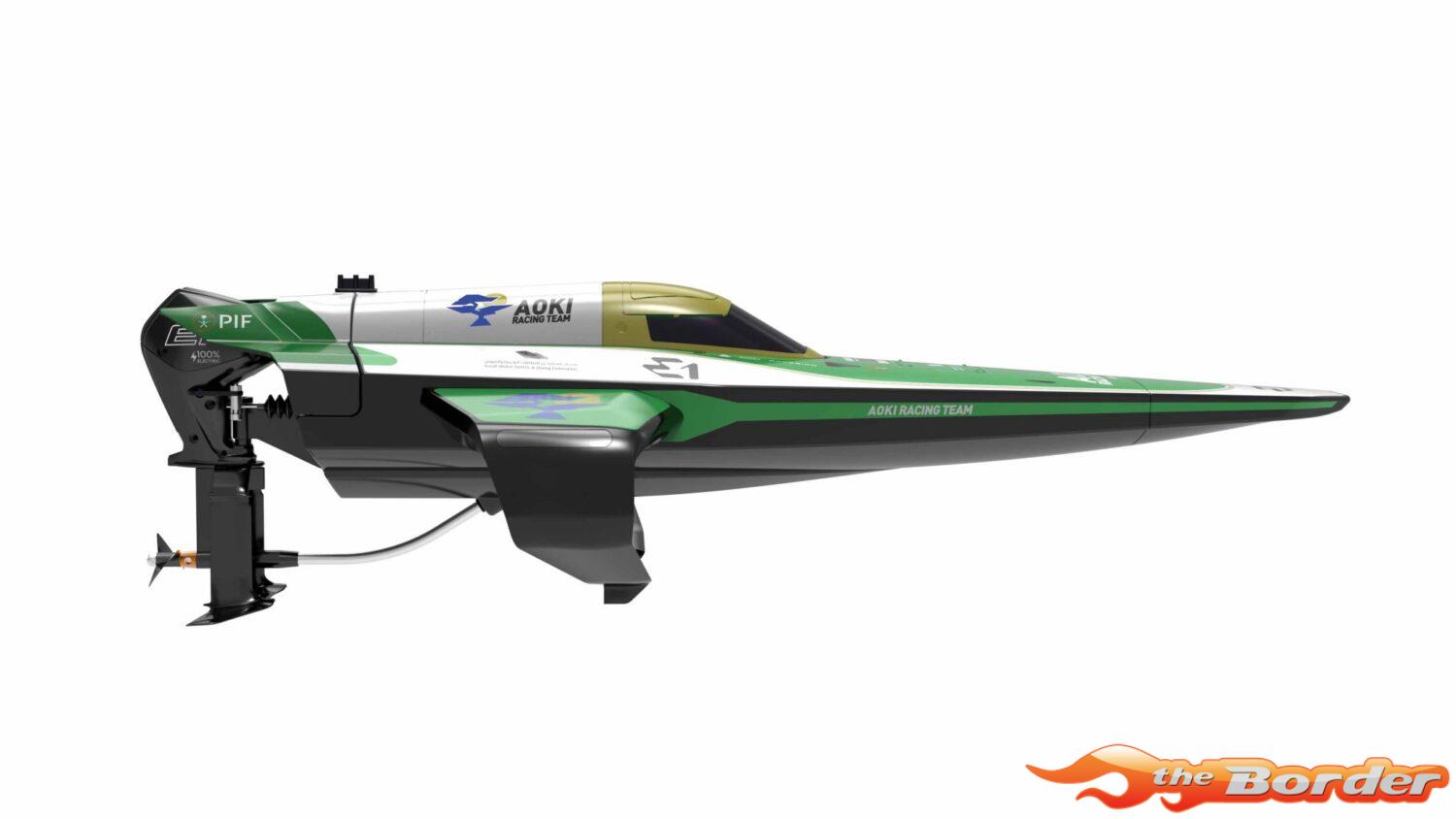 Joysway E1 RaceBird 545mm Brushless Hydrofoil Boat Team Aoki JW8608AOKI - Afbeelding 2