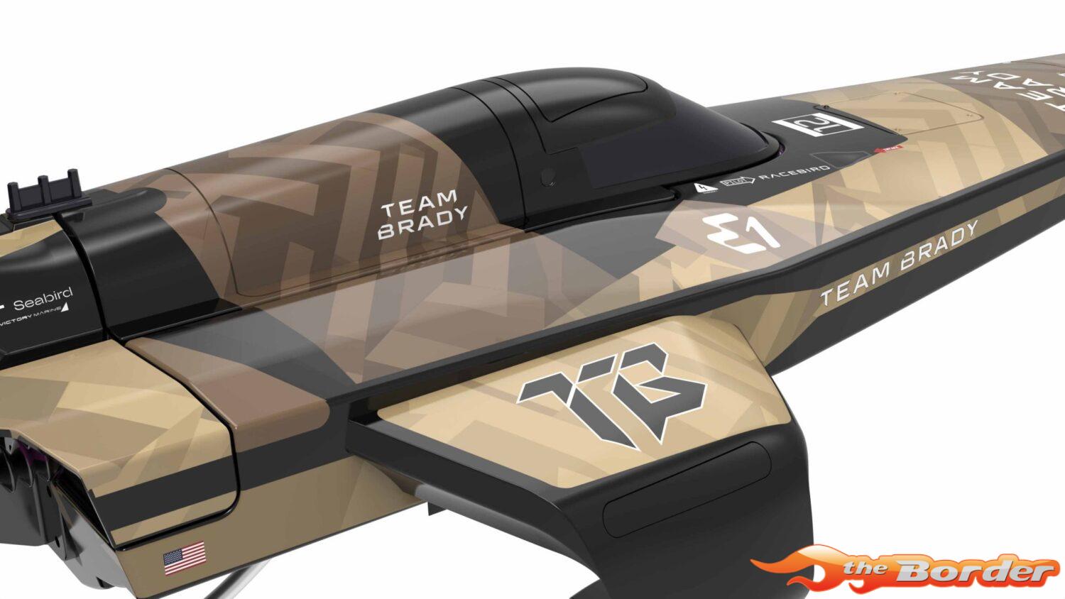 Joysway E1 RaceBird 545mm RTR Hydrofoil Boat Team Brady JW8608BRADY - Afbeelding 2