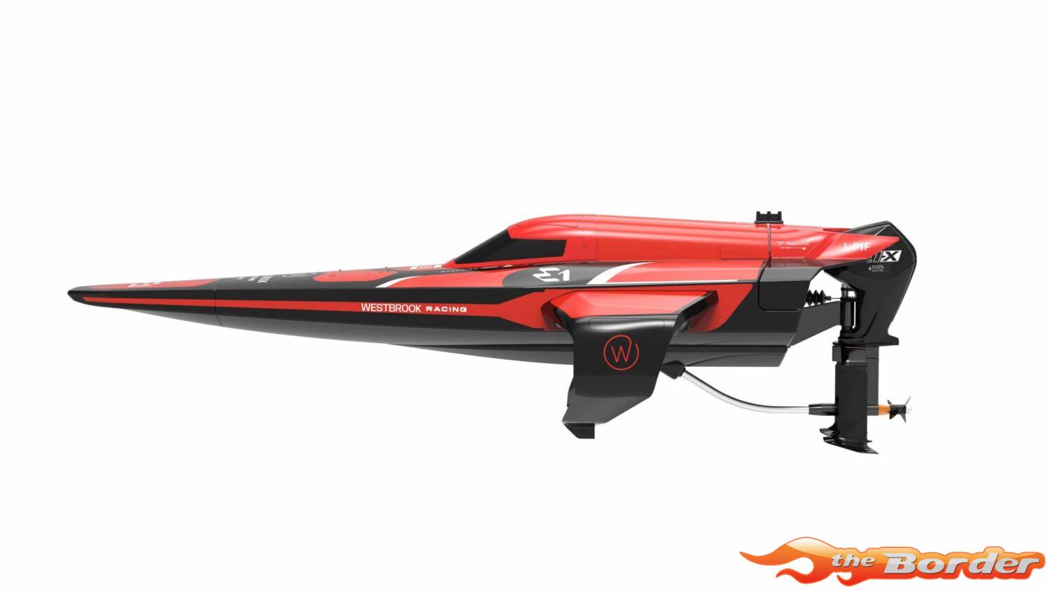 Joysway E1 RaceBird 545mm RTR Hydrofoil Boat Team Westbrook JW8608WESTBROOK - Afbeelding 6