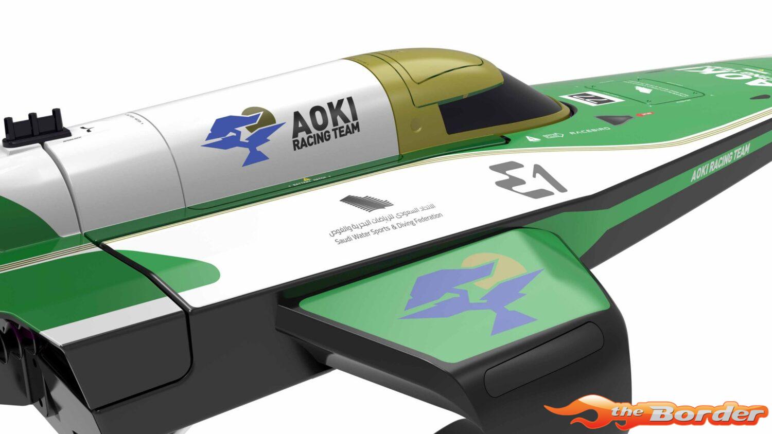 Joysway E1 RaceBird 545mm Brushless Hydrofoil Boat Team Aoki JW8608AOKI - Afbeelding 4