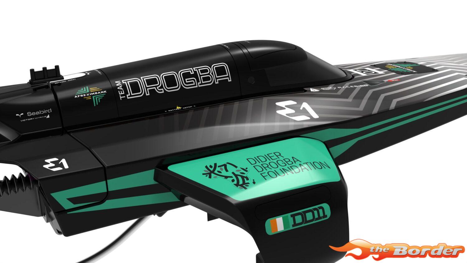 Joysway E1 RaceBird 545mm RTR Hydrofoil Boat Team DROGBA JW8608DROGBA - Afbeelding 2
