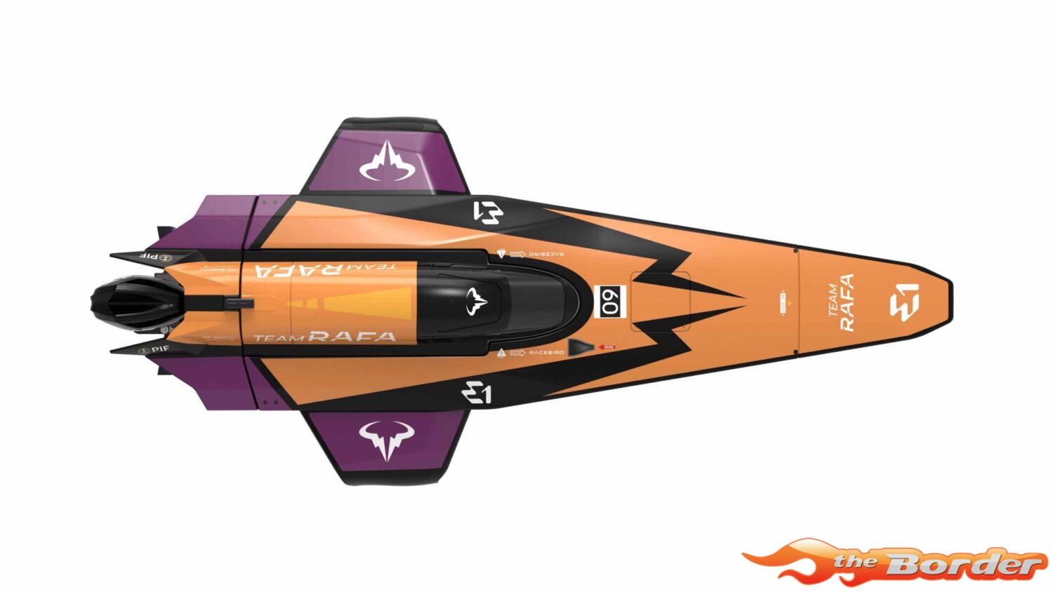 Joysway E1 RaceBird 545mm RTR Hydrofoil Boat Team RAFA JW8608RAFA - Afbeelding 5